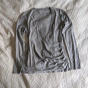 Grey v neck nursing LOVE by GAP size M long sleeve top